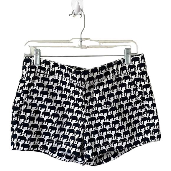 Banana Republic Elephant Chino Shorts Navy Blue White Size 6P NEW - Picture 1 of 6